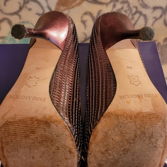 Enzo Angiolini 8.5M Open Toe 4" Heels - Picture 6 of 8